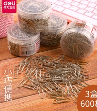 得力0037筒裝回形針29mm*200pcs