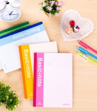 得力7651辦公無線裝訂本(混)-40張-A5