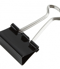 齊心B3610黑色長尾票夾15mm*12只/盒*24