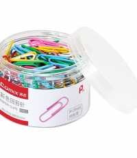 齊心B4022彩色回形針*24