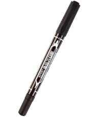 齊心MK804小雙頭記號(hào)筆0.5-2mm黑*12