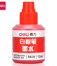 得力S630白板筆墨水(紅)12ml*20