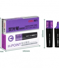 得力S600熒光筆紫*10