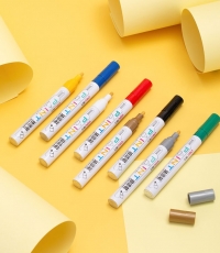 得力S558油漆筆(紅色)*12