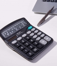 得力837桌面計算器(黑)