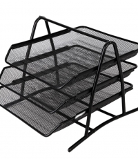 得力9181三層金屬文件盤