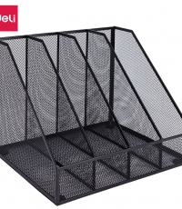 得力78986四聯(lián)金屬網(wǎng)狀文件框(黑)