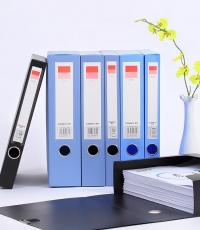 齊心A1248超省錢PP檔案盒A4 35mm藍*18