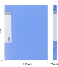 得力5301單強力夾加插袋(藍)*12