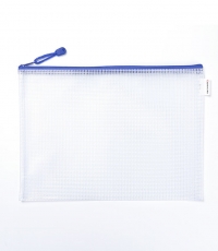 齊心A1154網格拉鏈袋A4*10 配色