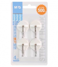 晨光圓形活動強力粘鉤0.5kg（4只裝）ARCN8285