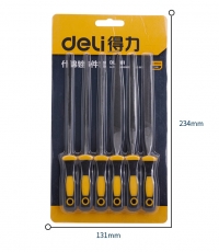 得力DL2181什錦銼6件套(黃)5×180mm