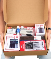 得力（deli）新人入職套裝 辦公文具14件套/文具禮包/文具禮盒套裝 辦公用品 9667